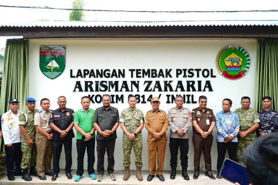 Kodim 0314/Inhil Resmikan Lapangan Tembak Pistol Arisman Zakaria