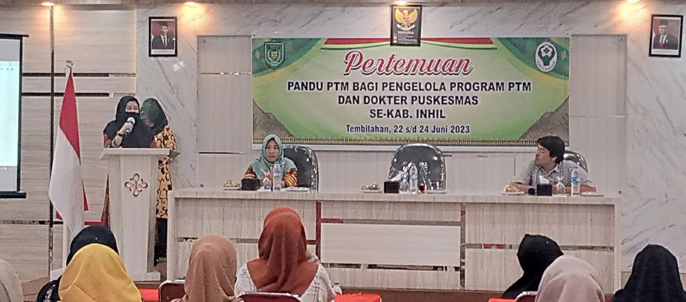 Dinkes Inhil Gelar Pertemuan Pandu PTM bagi Pengelola dan Dokter Puskesmas se-Inhil