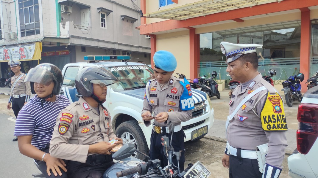 Operasi Zebra Seligi 2025 Dimulai, Satlantas Polres Lingga Fokus Tertibkan Pengendara di Dabo Singkep.