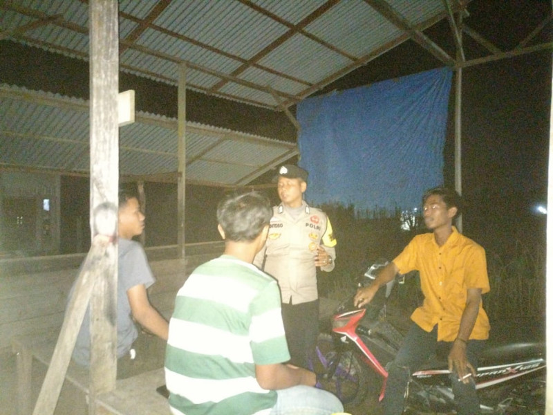 Polsek Tempuling Intensifkan Patroli Malam untuk Jaga Kamtibmas Selama Kampanye Pilkada Serentak 2024