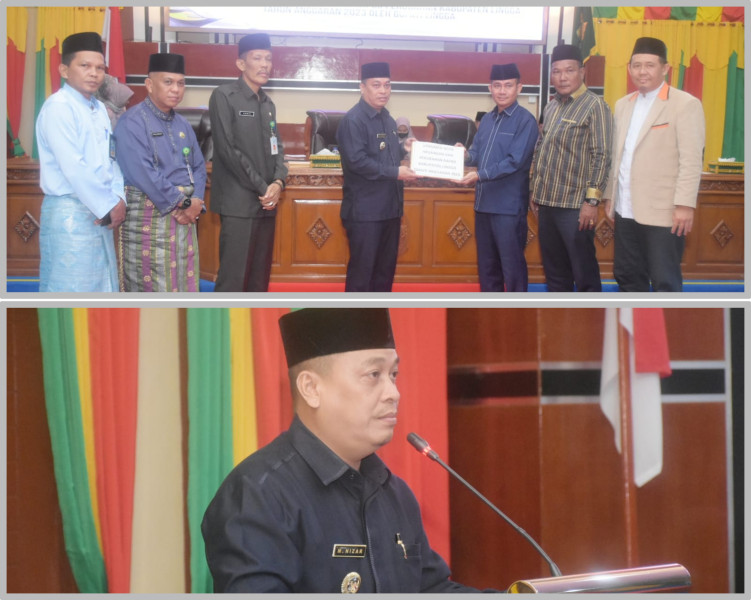 DPRD Kabupaten Lingga Menggelar Rapat Paripurna RAPBD Perubahan TA 2023.