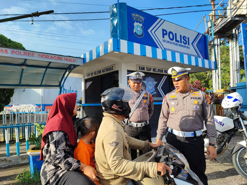 Satlantas Polres Inhu Tindak Puluhan Kendaraan Knalpot Brong dan Pelanggaran Fatal