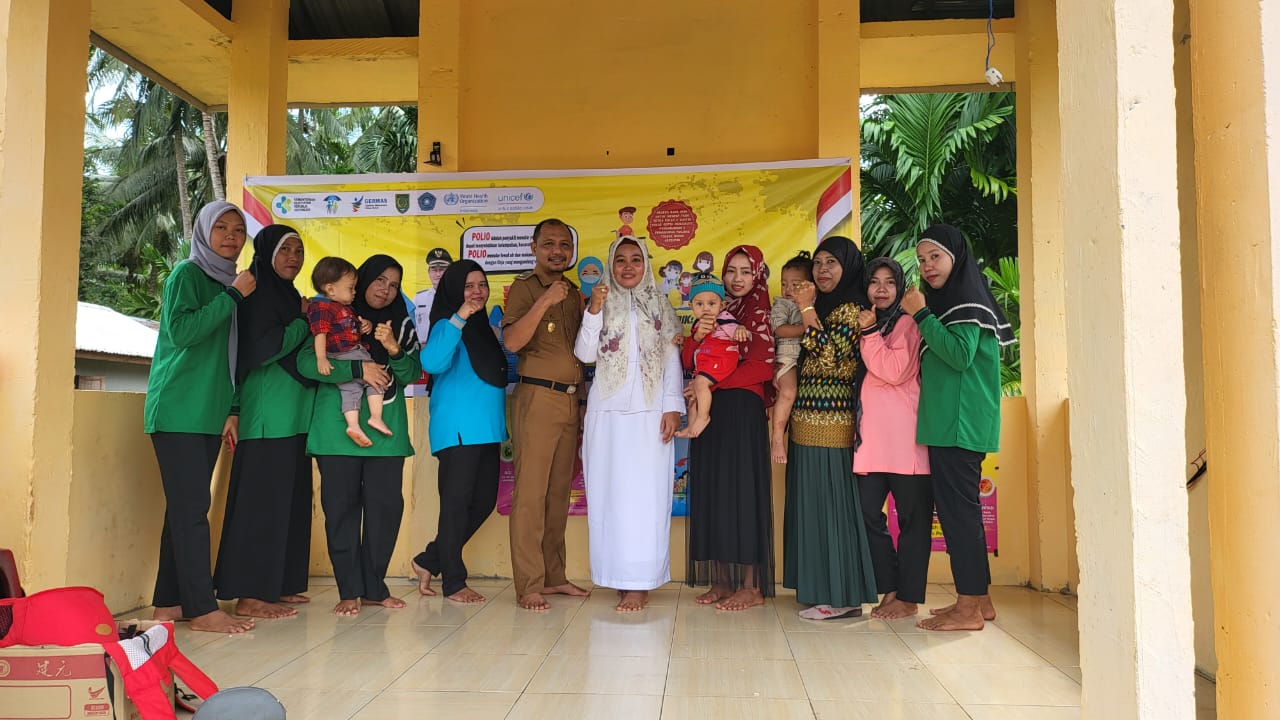 UPT Puskesmas Batang Tumu Mandah Gelar Pencanangan Crash Program Polio di Desa Suraya Mandiri