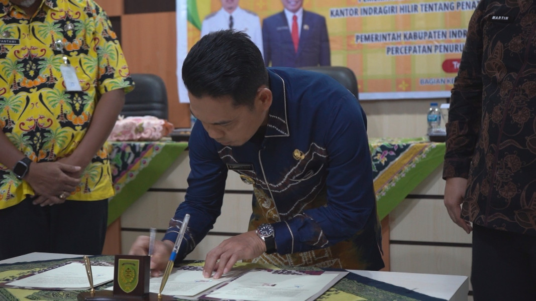 Dinas DP2KBP3A Inhil Siap Mendukung Pemkab Inhil dalam Penandatanganan Kesepakatan dengan BPN untuk Reformasi Agraria dan Percepatan Penurunan Stunting