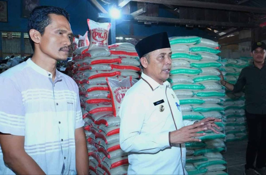 Pemkab dan Petani Sepakat Inhil Tidak Jual Gabah ke Daerah Lain