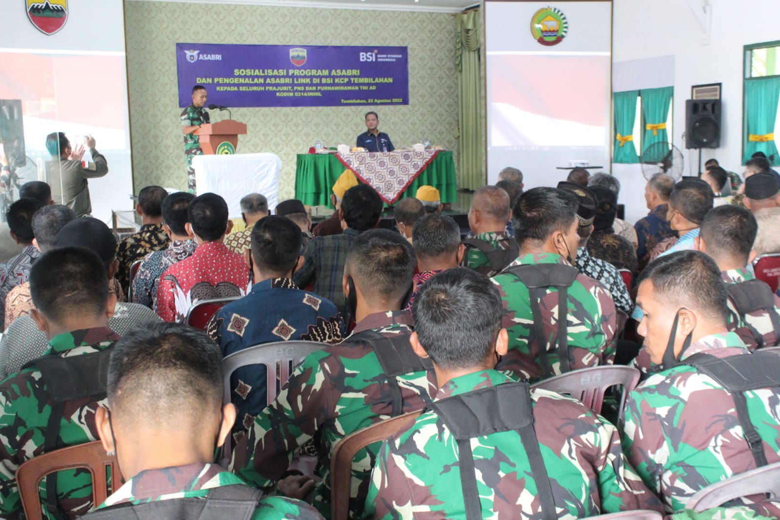 Kodim 0314/lnhil Terima Sosialisasi Program ASABRI