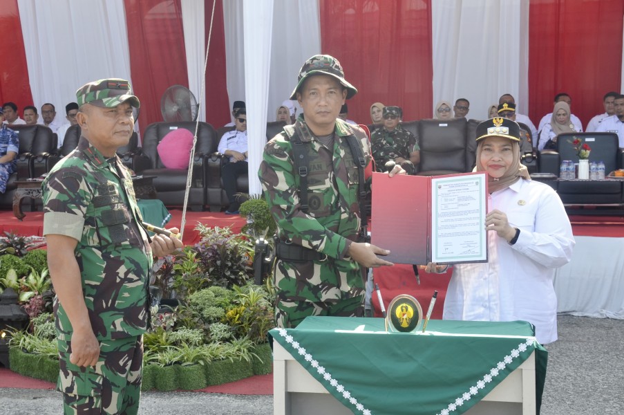 Tutup Pelaksanaan TMMD ke-124 di Wilayah Kodim 0303/Bengkalis, Danrem 031 Wira Bima ucapakan Terimaasih  