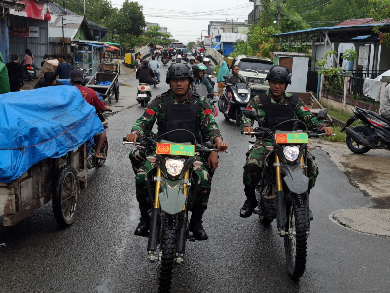 Jelang Pemungutan Suara Pilkada Inhil, Personel Kodim 0314/Inhil Tingkatkan Keamanan