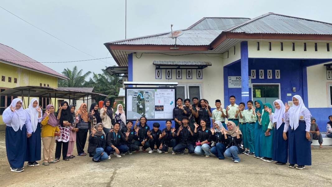 Mahasiswa KKN-T ITB Indragiri Wujudkan Peta Desa untuk Tingkatkan Akses Informasi Wilayah