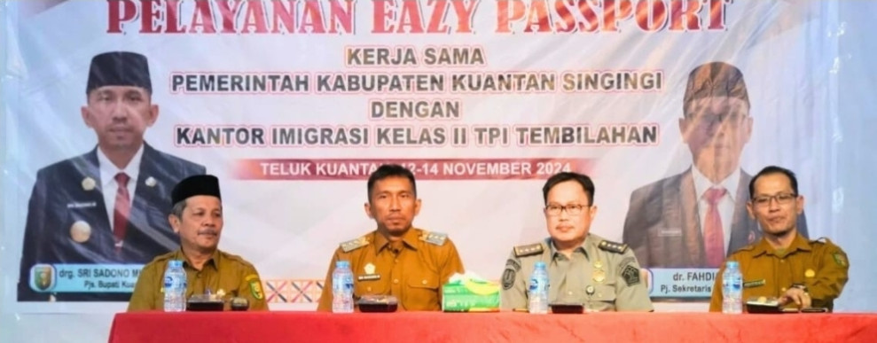 PJs Bupati Kuansing Buka Secara Resmi Pelaksanaan Eazy Passport