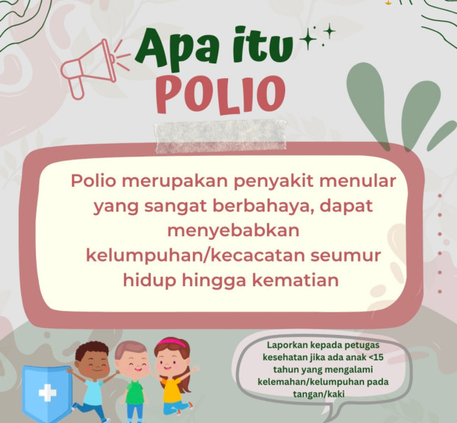 Dinkes Inhil Sampaikan Cara Masyarakat Melindungi Generasi Indonesia dari Ancaman Polio
