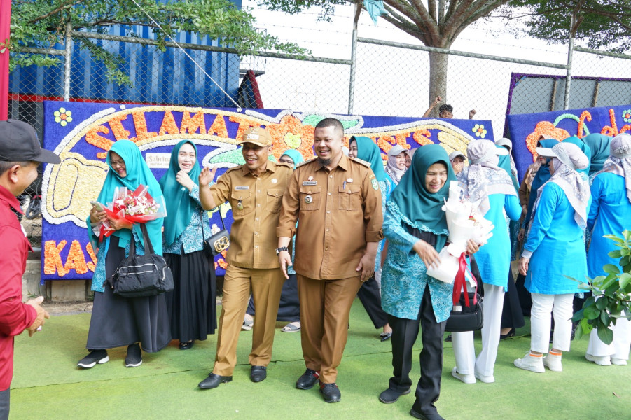 Pematang Pudu Jadi Wakil Bengkalis Lomba HKG PKK Tingkat Provinsi Riau ke 51,Wabup Bagus Santoso Berikan Semangat Peserta