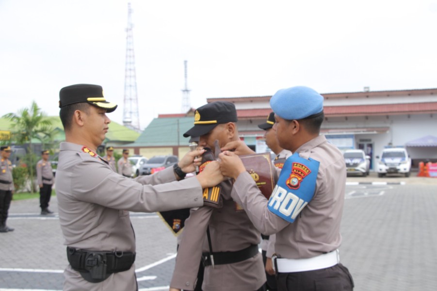 Kapolres Inhu Pimpin Apel Launching Pamapta