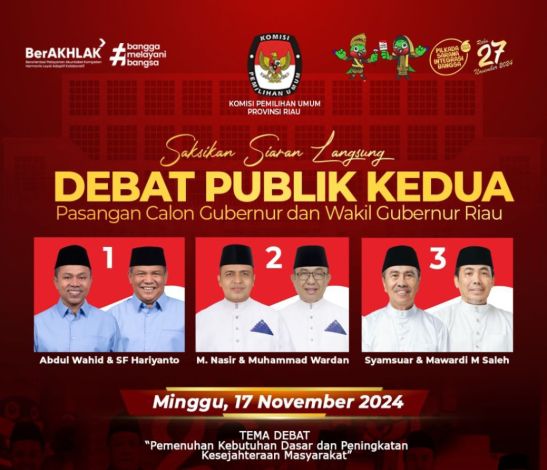 Debat Publik Kedua Hari Ini, Paslon Suwai Sebut Sudah Siapkan Materi