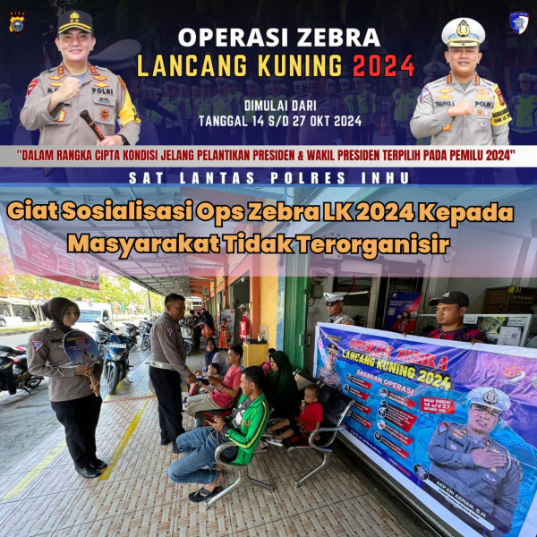 Datangi Dealer Sepeda Motor, Satlantas Polres Inhu Serukan Operasi Zebra