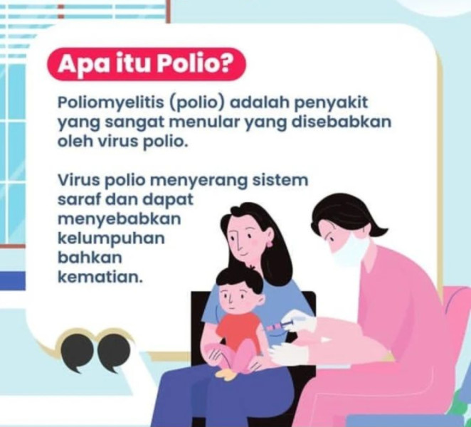 Dinkes Inhil Ingatkan Masyarakat Menjaga Kewaspadaan terhadap Penyakit Polio: Pentingnya Vaksinasi dan Langkah Pencegahannya