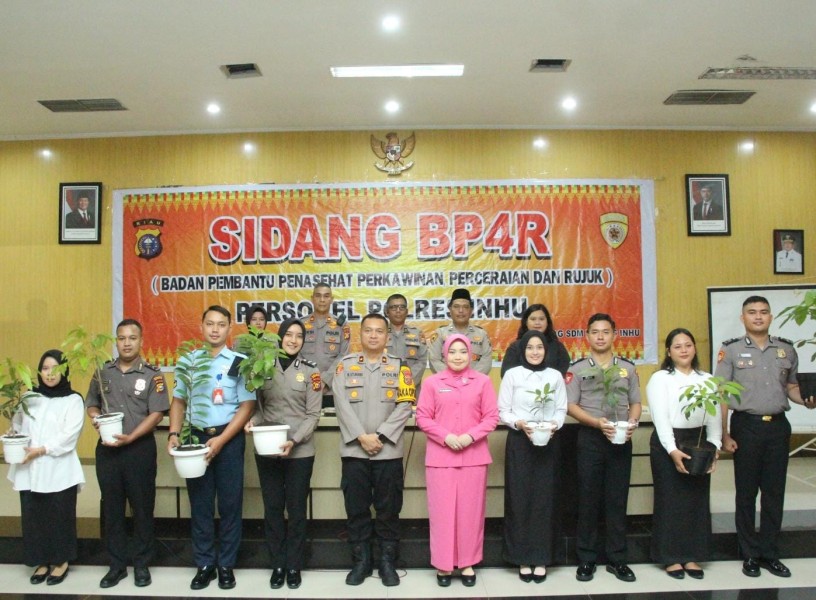 Sidang Pranikah Personel Polres Inhu, Tanamkan Nilai Kecintaan Terhadap Lingkungan dan Green Policing
