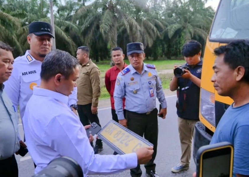 Gubernur Riau Tinjau Gakkum Dishub di Inhu