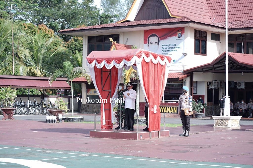 Bupati HM Wardan Pimpin Apel Gelar Pasukan Operasi Ketupat Lancang Kuning 2021