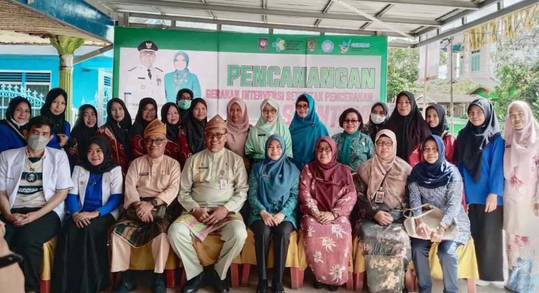 Kepala DP2KBP3AInhil Menghadiri Pencanangan Gerakan Intervensi Serentak Pencegahan Stunting