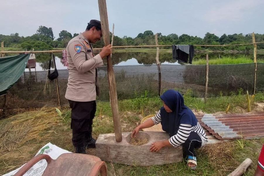 Padi di Tumbuk, Polisi Perkuat Hubungan dan Ciptakan Cooling System Jelang Pilkada Damai