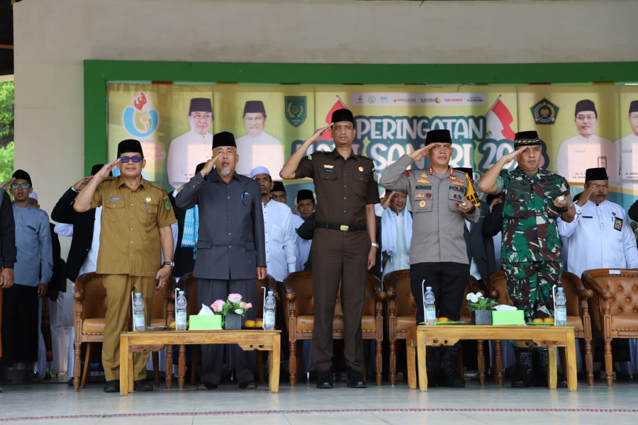 Dandim 0314/Inhil Hadiri Upacara Hari Santri Nasional Tahun 2023