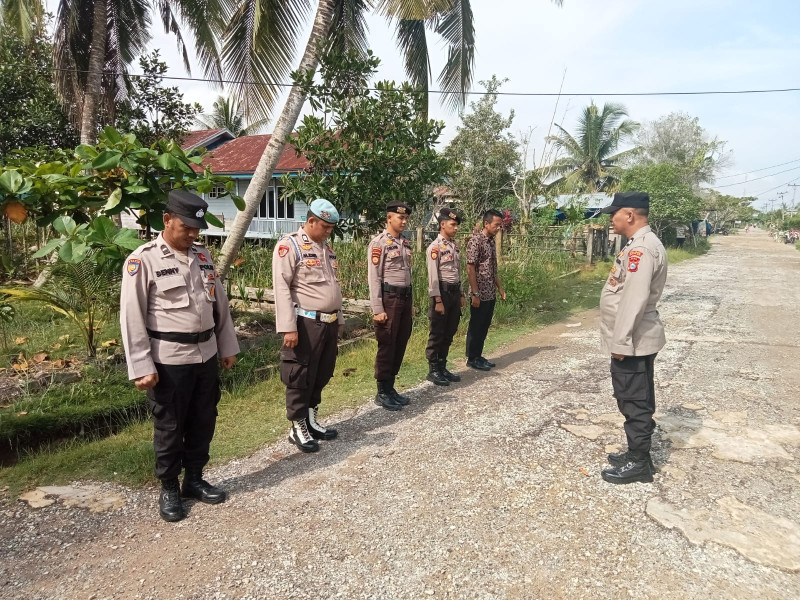 Polsek Kuindra Giat Berikan Pengamanan Jalannya Kampanye