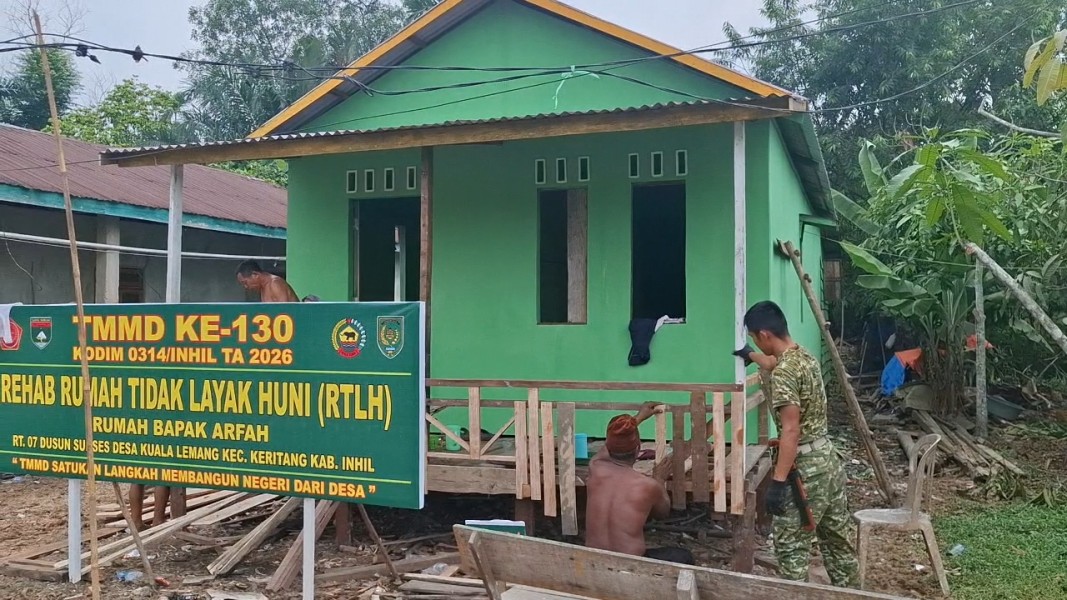 Pengerjaan RTLH Berlanjut, Satgas TMMD Percepat Pembangunan RTLH