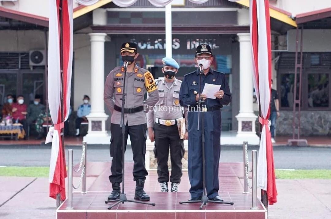 HM Wardan Hadiri Apel Pencanangan Pembangunan Zona Integritas Menuju WBK dan WBBM di Lingkungan Polres Inhil