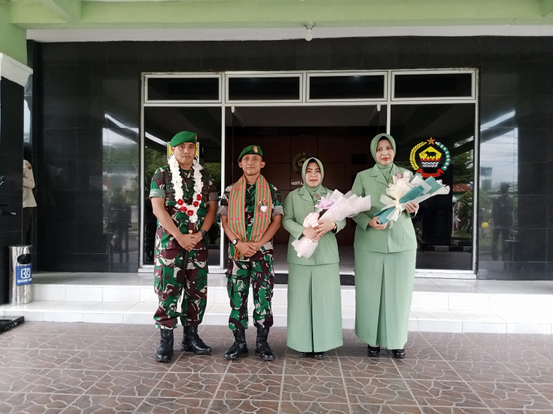 Kodim 0314/Inhil Gelar Acara Tradisi Korp Penyambutan Dandim Baru