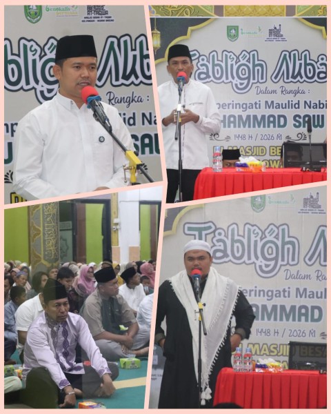 Tabligh Akbar Peringatan Maulid Nabi Muhammad Saw, Kades Muara Basung Ajak Warganya Menata Hati dan Pikiran