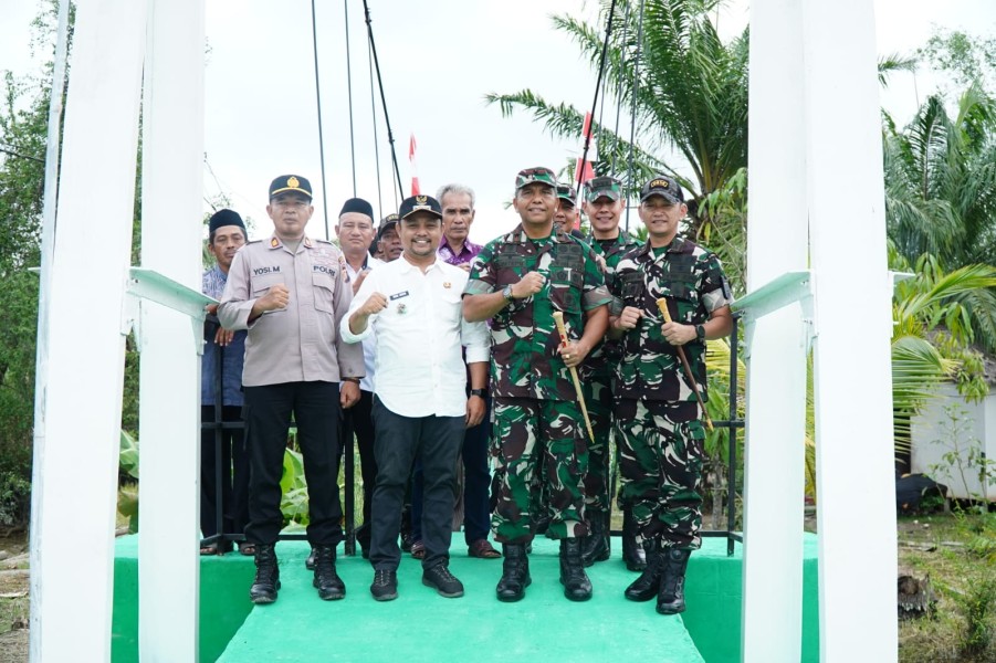 Danrem 031/Wira Bima Resmikan Jembatan Perintis Garuda, Akses Warga Kini Lebih Mudah
