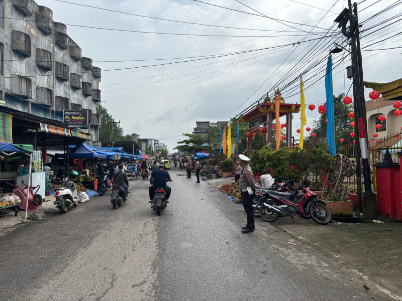 Satlantas Polres Inhil Antisipasi Lonjakan Kendaraan Menuju Kawasan Objek Wisata