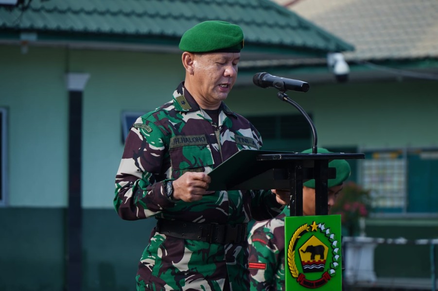 Kasdim 0314/Inhil Tekankan Personel Bijak Bermedia Sosial dan Jaga Netralitas TNI