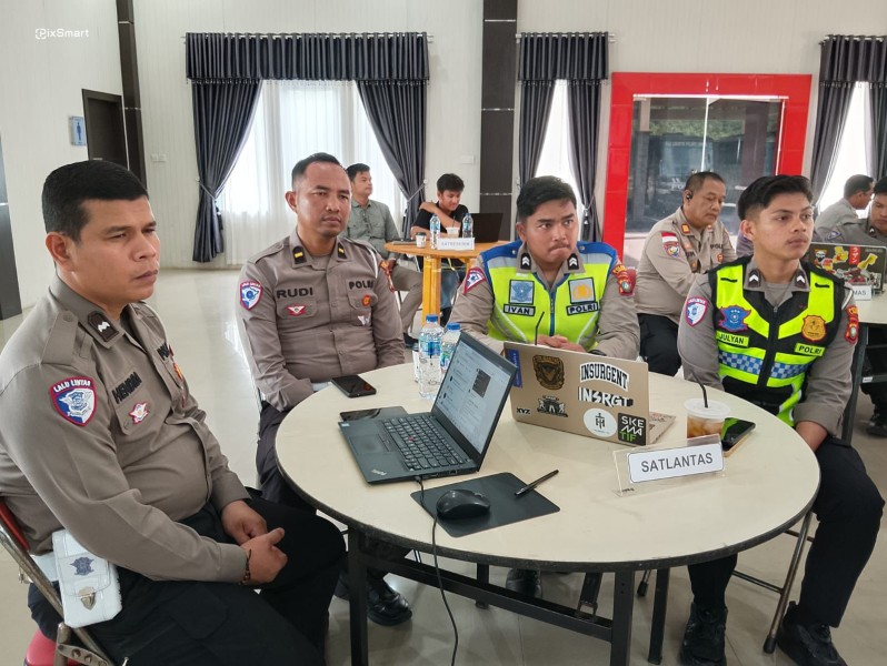 Polres Lingga Matangkan Strategi Pengamanan Lewat Gladi Posko 2026.