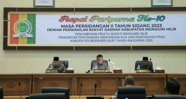 DPRD Inhil Gelar Rapat Paripurna Ke-10 Masa Persidangan II TH Sidang 2023