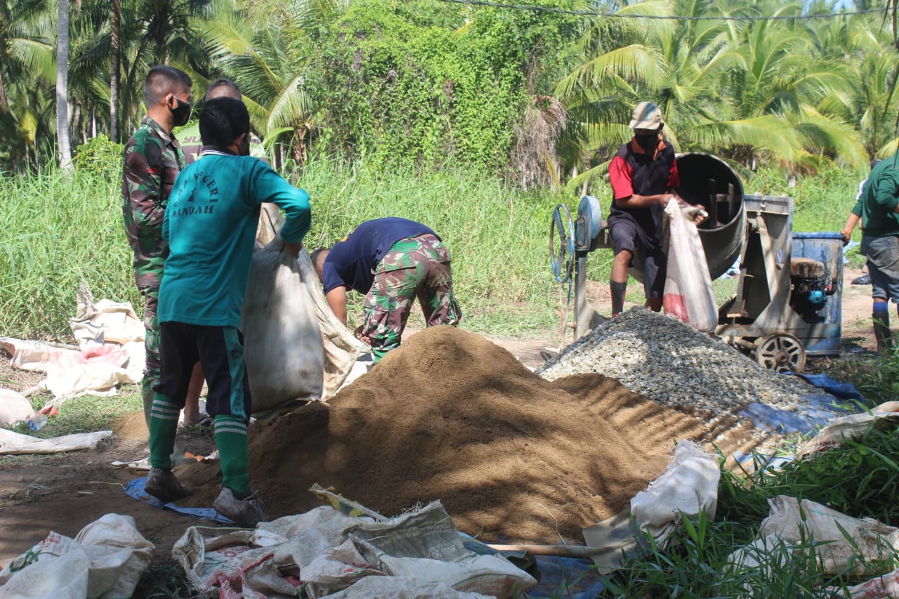 Satgas TMMD Inhil Terus Kejar Target Pengerjaan Jalan Penghubung Antar Desa