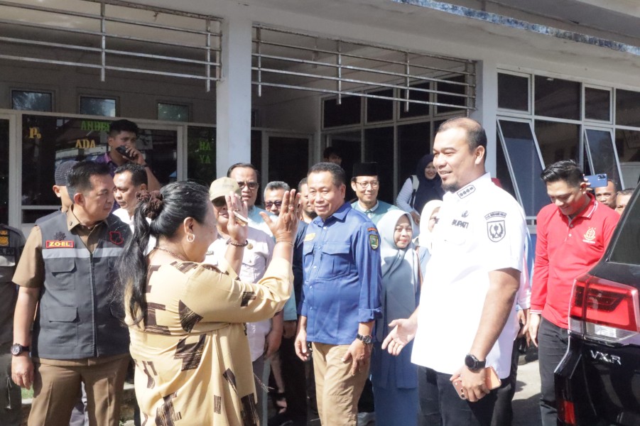 Bupati Inhu Sidak Pasar, Pastikan Ketersedian Pasokan dan Stabilitas Harga Bahan Pangan Jelang Nataru