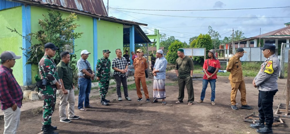 Danramil Kateman Bersama Forkopimcam Tinjau Ponpes Daarul Rahman Pasca Musibah Kebakaran