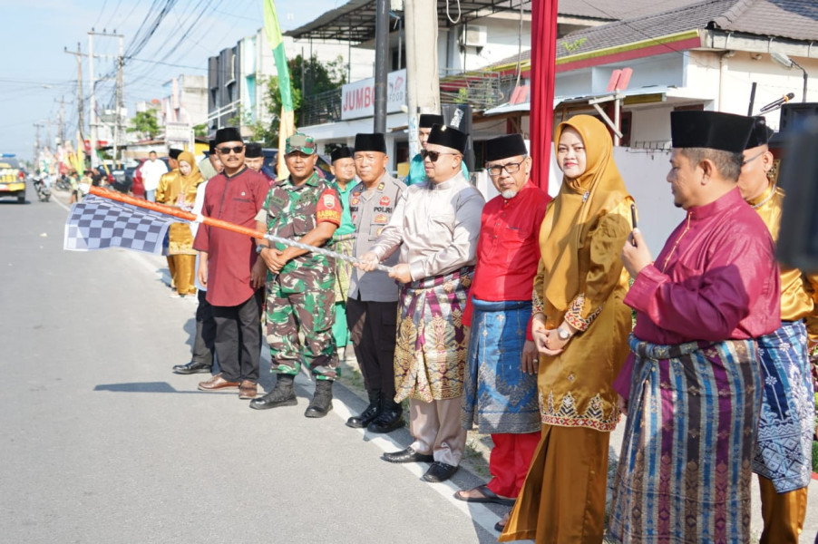 Pembukaan MTQ ke-4,Pemerintah Kelurahan Air Jamban Gelar Pawai