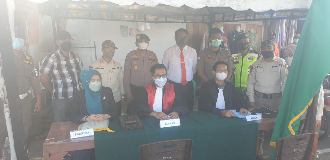 Tidak Patuhi Protokol Kesehatan, 11 Orang Terpaksa di Sidang ditempat Saat Kegiatan Operasi Yustisi