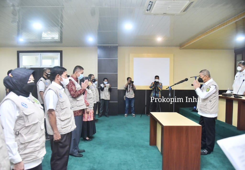 Pemkab Inhil Lantik Satgas Lintas Sektoral Percepatan Pelayanan Air Bersih