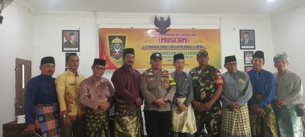 Babinsa Koramil 06/Kateman Hadiri Penyampaian Visi Misi Muscam LAMR Kateman