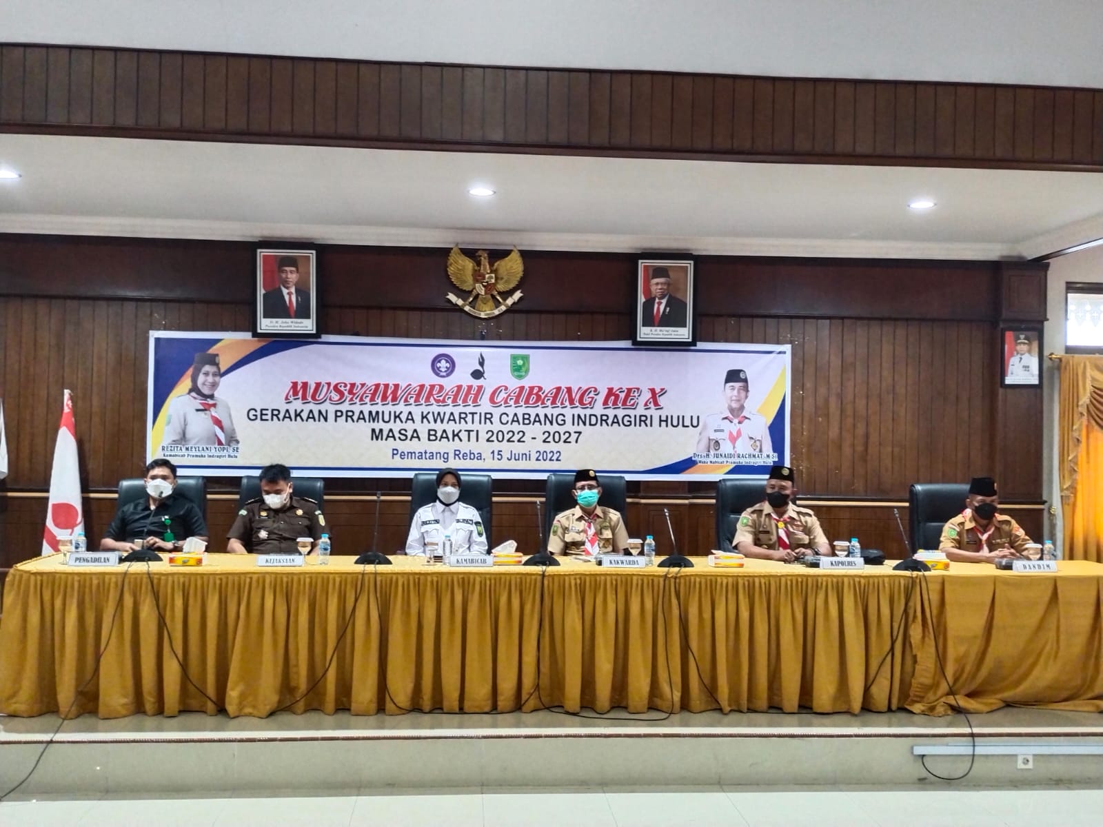 Bupati Rezita Buka Muscab X Gerakan Pramuka Kwartir Cabang Inhu