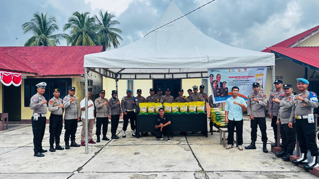 Polsek Daik Lingga dan Perum Bulog Gelar Gerakan Pangan Murah untuk Stabilkan Harga dan Dukung Ketahanan Pangan.