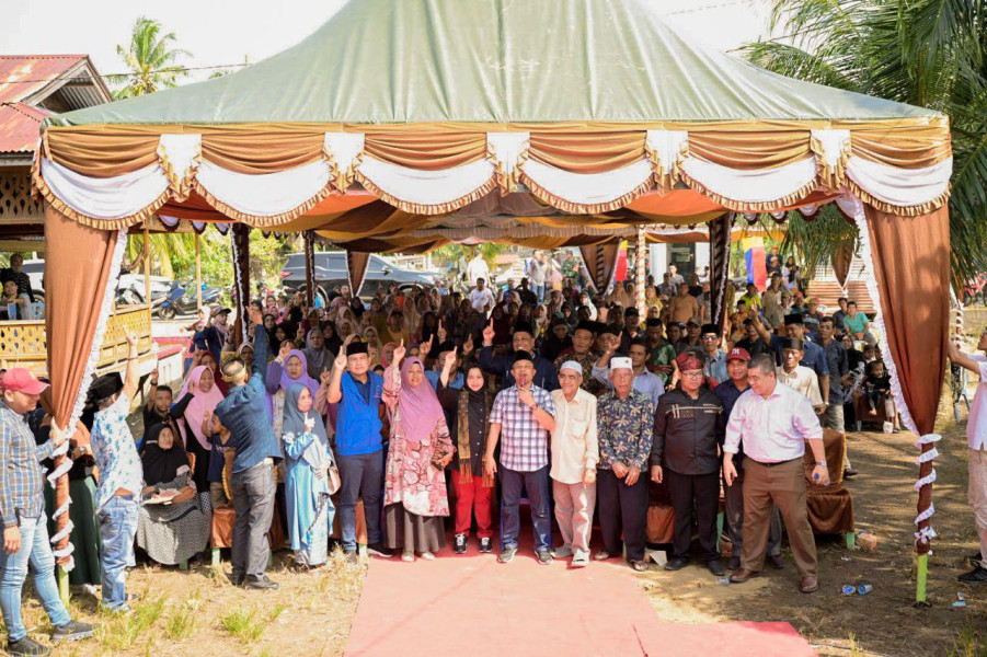 Kampanye Dialogis di Desa Tenggayun, Masyarakat Berterimakasih Atas Program Rehab Rumah