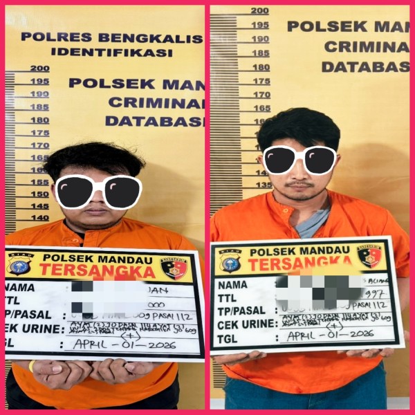 Mengaku Sebagai Kurir, 2 Pria di Mandau Harus Mengubur Masa Mudanya Dibalik Jeruji Besi.