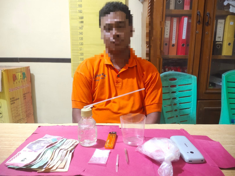 Pelaku Narkotika Jenis Sabu di Langgam Pelalawan di Tangkap Polisi
