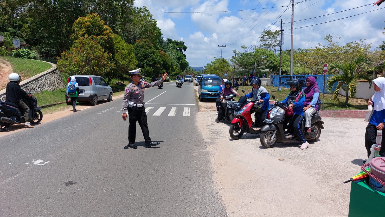 Strong Point Pagi Wujud Nyata Pelayanan Satlantas Polres Lingga.