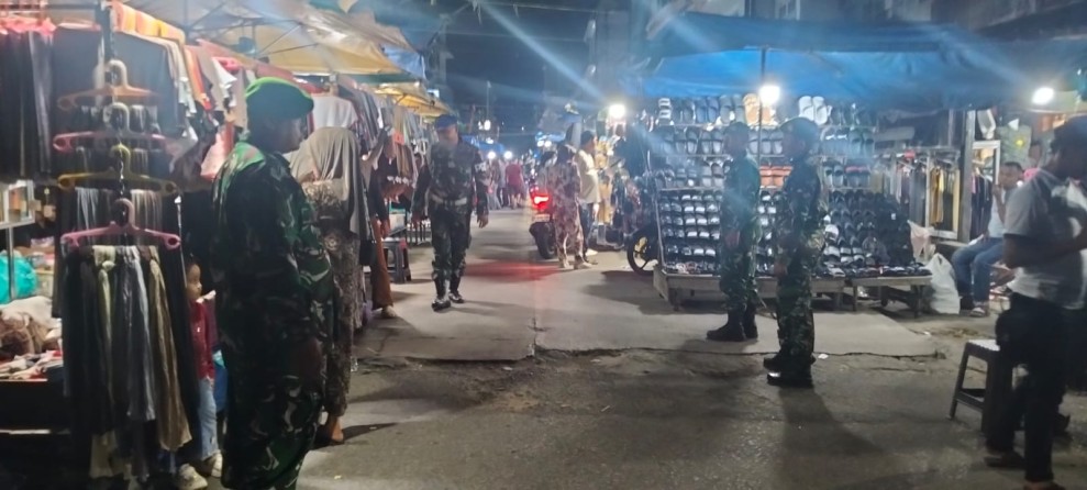 Jaga Kondusifitas Keamanan, Kodim 0314/Inhil Gelar Patroli Malam